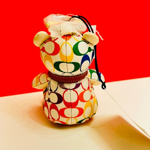 Coach Rainbow Bear Keychain/ Bag Charm - Picture 5 of 9